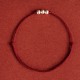 925 Sterling Silver Three Beads Protection String Anklet