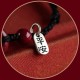 Handmade Cinnabar Peace Buckle Charm Blessing Bracelet Anklet