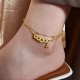 Copper Coins Wealth Titanium Steel Anklet Copper Coins Wealth Titanium Steel Anklet