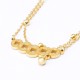 Copper Coins Wealth Titanium Steel Anklet Copper Coins Wealth Titanium Steel Anklet