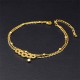 Copper Coins Wealth Titanium Steel Anklet Copper Coins Wealth Titanium Steel Anklet