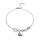 Copper Coins Bell Charm Titanium Steel Anklet Copper Coins Bell Charm Titanium Steel Anklet