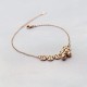 Copper Coins Bell Charm Titanium Steel Anklet Copper Coins Bell Charm Titanium Steel Anklet