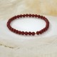 925 Sterling Silver Cinnabar Beads Blessing Anklet