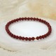 925 Sterling Silver Cinnabar Beads Blessing Anklet