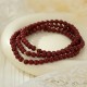 925 Sterling Silver Cinnabar Beads Blessing Anklet