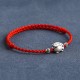 Handmade 999 Sterling Silver Rabbit Luck Bracelet Anklet