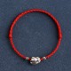 Handmade 999 Sterling Silver Rabbit Luck Bracelet Anklet