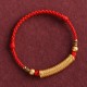 Handmade Alloy Heart Sutra Protection Strength Bracelet Anklet