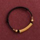 Handmade Alloy Heart Sutra Protection Strength Bracelet Anklet