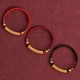 Handmade Alloy Heart Sutra Protection Strength Bracelet Anklet