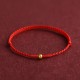 999 Gold Mini Bead Strength Braided Rope Anklet