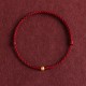 999 Gold Mini Bead Strength Braided Rope Anklet