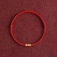 999 Gold Mini Three Beads Design Luck Bracelet Anklet 999 Gold Mini Three Beads Design Luck Bracelet Anklet