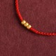 999 Gold Mini Three Beads Design Luck Bracelet Anklet 999 Gold Mini Three Beads Design Luck Bracelet Anklet