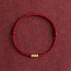 999 Gold Mini Three Beads Design Luck Bracelet Anklet 999 Gold Mini Three Beads Design Luck Bracelet Anklet