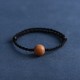 Natural Peach Wood Bead Ward Off Evil Spirits Bracelet Anklet