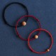 Natural Peach Wood Bead Ward Off Evil Spirits Bracelet Anklet