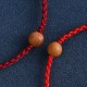 Natural Peach Wood Bead Ward Off Evil Spirits Bracelet Anklet