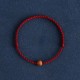 Natural Peach Wood Bead Ward Off Evil Spirits Bracelet Anklet