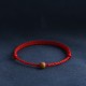 Natural Peach Wood Bead Ward Off Evil Spirits Bracelet Anklet