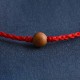 Natural Peach Wood Bead Ward Off Evil Spirits Bracelet Anklet