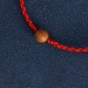 Natural Peach Wood Bead Ward Off Evil Spirits Bracelet Anklet