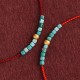 999 Gold Beads Turquoise Protection Bracelet Anklet
