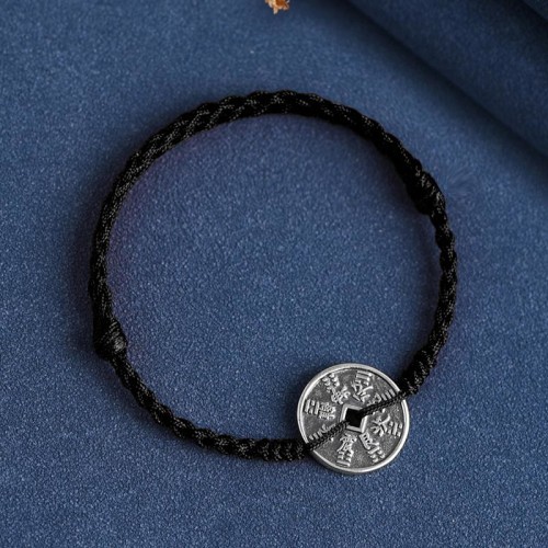 925 Sterling Silver Coin Protection Bracelet Anklet 925 Sterling Silver Coin Protection Bracelet Anklet