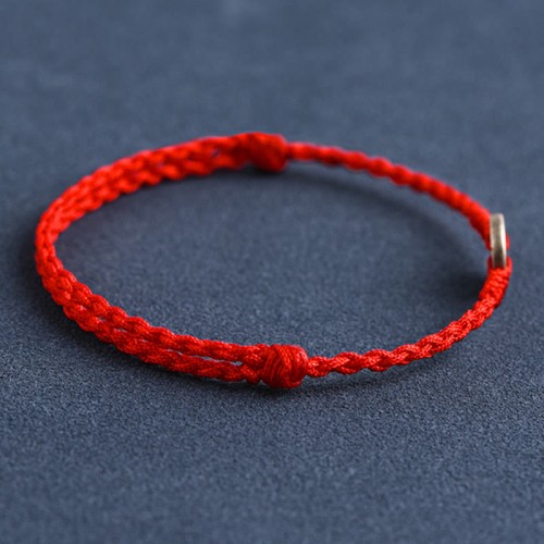 925 Sterling Silver Five Emperor Coins Red String Bracelet Anklet