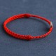 925 Sterling Silver Five Emperor Coins Red String Bracelet Anklet