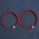 925 Sterling Silver Five Emperor Coins Red String Bracelet Anklet