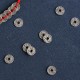 925 Sterling Silver Five Emperor Coins Red String Bracelet Anklet