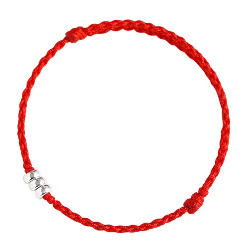 925 Sterling Silver Beads Protection Luck Bracelet Anklet