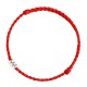 925 Sterling Silver Beads Protection Luck Bracelet Anklet