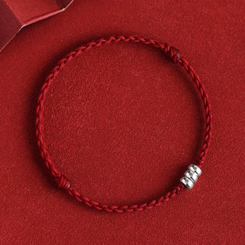 925 Sterling Silver Beads Protection Luck Bracelet Anklet