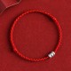 925 Sterling Silver Beads Protection Luck Bracelet Anklet