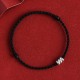 925 Sterling Silver Beads Protection Luck Bracelet Anklet