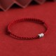 925 Sterling Silver Beads Protection Luck Bracelet Anklet