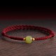 Natural Hetian Jade Gold Beads Protection Luck Bracelet Anklet