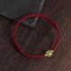 Natural Hetian Jade Gold Beads Protection Luck Bracelet Anklet