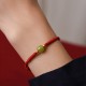 Natural Hetian Jade Gold Beads Protection Luck Bracelet Anklet