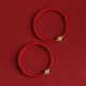 Natural Hetian Jade Gold Beads Protection Luck Bracelet Anklet
