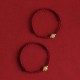 Natural Hetian Jade Gold Beads Protection Luck Bracelet Anklet