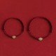 Natural Hetian Jade Gold Beads Protection Luck Bracelet Anklet