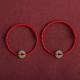 Natural Hetian Jade Peace Buckle Protection Bracelet Anklet