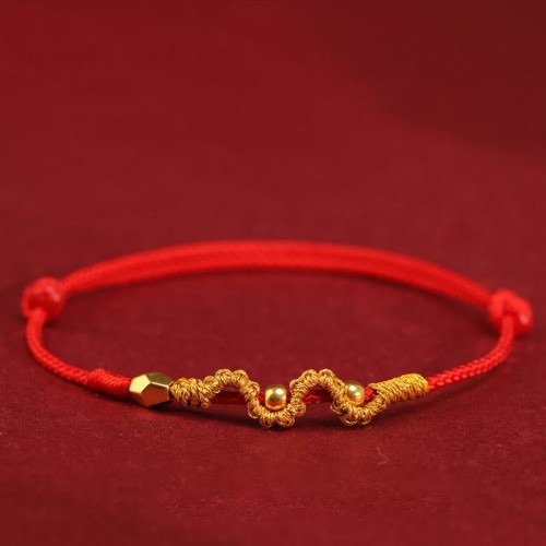 999 Gold Year of the Snake Luck Strength Bracelet Anklet