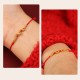 999 Gold Year of the Snake Luck Strength Bracelet Anklet