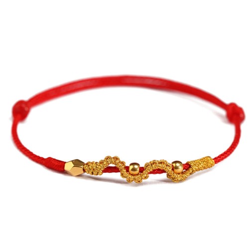 999 Gold Year of the Snake Luck Strength Bracelet Anklet