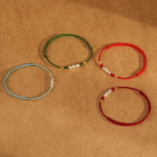 925 Sterling Silver Ultra-Thin Braided Luck Protection Anklet 925 Sterling Silver Ultra-Thin Braided Luck Protection Anklet